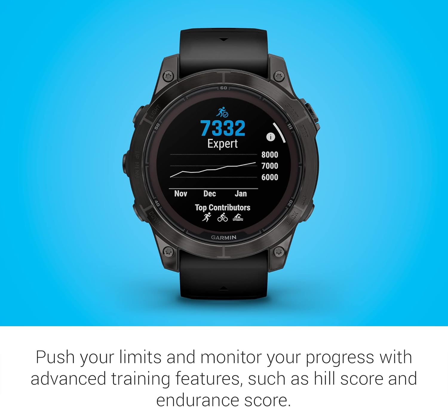 Garmin fēnix 7 Pro Sapphire Solar, Multisport GPS Smartwatch, Built-in Flashlight, Solar Charging Capability, Black 7 Garmin fēnix 7 Pro Sapphire Solar, Multisport GPS Smartwatch, Built-in Flashlight, Solar Charging Capability, Black - Image 7