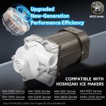 S-0730 Water Pump for Hoshizaki, Ice Machine Motor Assembly with Mounting Plate, 14-Inch Cable, and Factory Plug, #M91X60S201S - Image 2