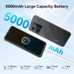 OSCAL Android Phones Unlocked for T-Mobile, FLAT 2 Android 15 Phone(2025), 12GB+128GB/2TB TF Octa Core, Dual SIM Phones Unlocked (US Warranty), 5000mAh, 90Hz,6.56"HD+, 4G/GPS/Fingerprint/Face ID-Black - Image 6