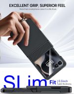 CENMASO for Motorola Razr 2025 Case/Razr 2024 Case with Card Holder [RFID Blocking] & Hinge Protection & Screen Protector, Rugged Anti-Scratch Shockproof Phone Case for Moto Razr 2025/2024-Black - Image 8