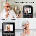 C1+4G Black - Large Buttons Cell Phone for Seniors丨Dumb Phone with SOS Button丨Charging Station丨1800mAh丨Talking Clock丨Speed Dial丨Hands-free丨Large Font丨Unlocked Phone丨Keypad Mobile丨Loud Speaker - Image 4