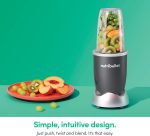 nutribullet Personal Blender, Shakes, Smoothies, Food Prep, and Frozen Blending, 24 Ounces, 600 Watt, Gray, NBR-0601WM - Image 5