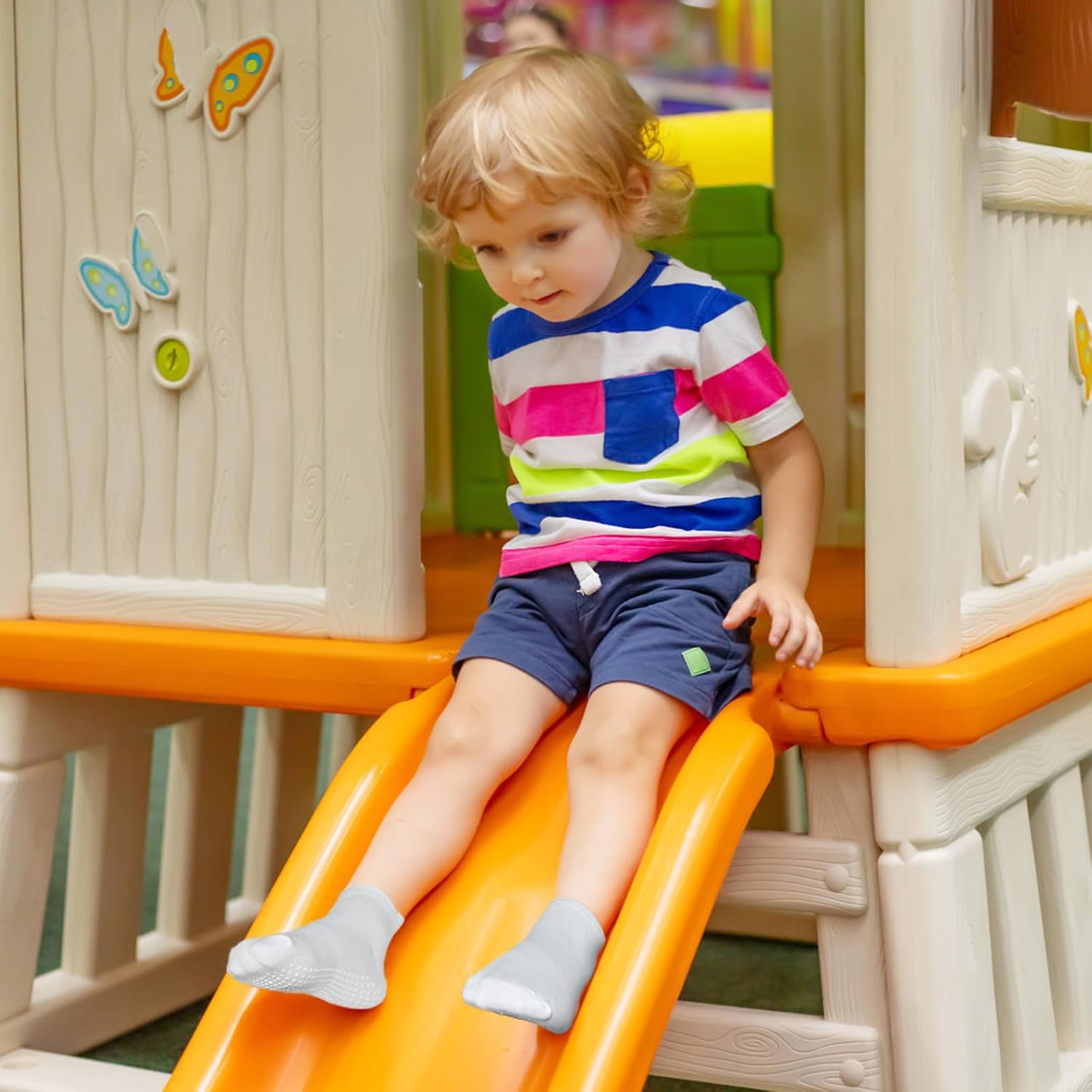 GRPSKCOS Non Slip Toddler Socks 15 Pairs Toddler Grip Anti Skid Low Cut Socks for 1-7 Years Boys Girls 6 GRPSKCOS Non Slip Toddler Socks 15 Pairs Toddler Grip Anti Skid Low Cut Socks for 1-7 Years Boys Girls - Image 6