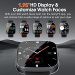 Smart Watch for Men Women(Answer/Make Calls), 1.95" HD Touch Screen Fitness Watch with Sleep Heart Rate Monitor, 110+ Sports Modes, IP68 Waterproof Activity Trackers Compatible with Android iOS, Black - Image 5