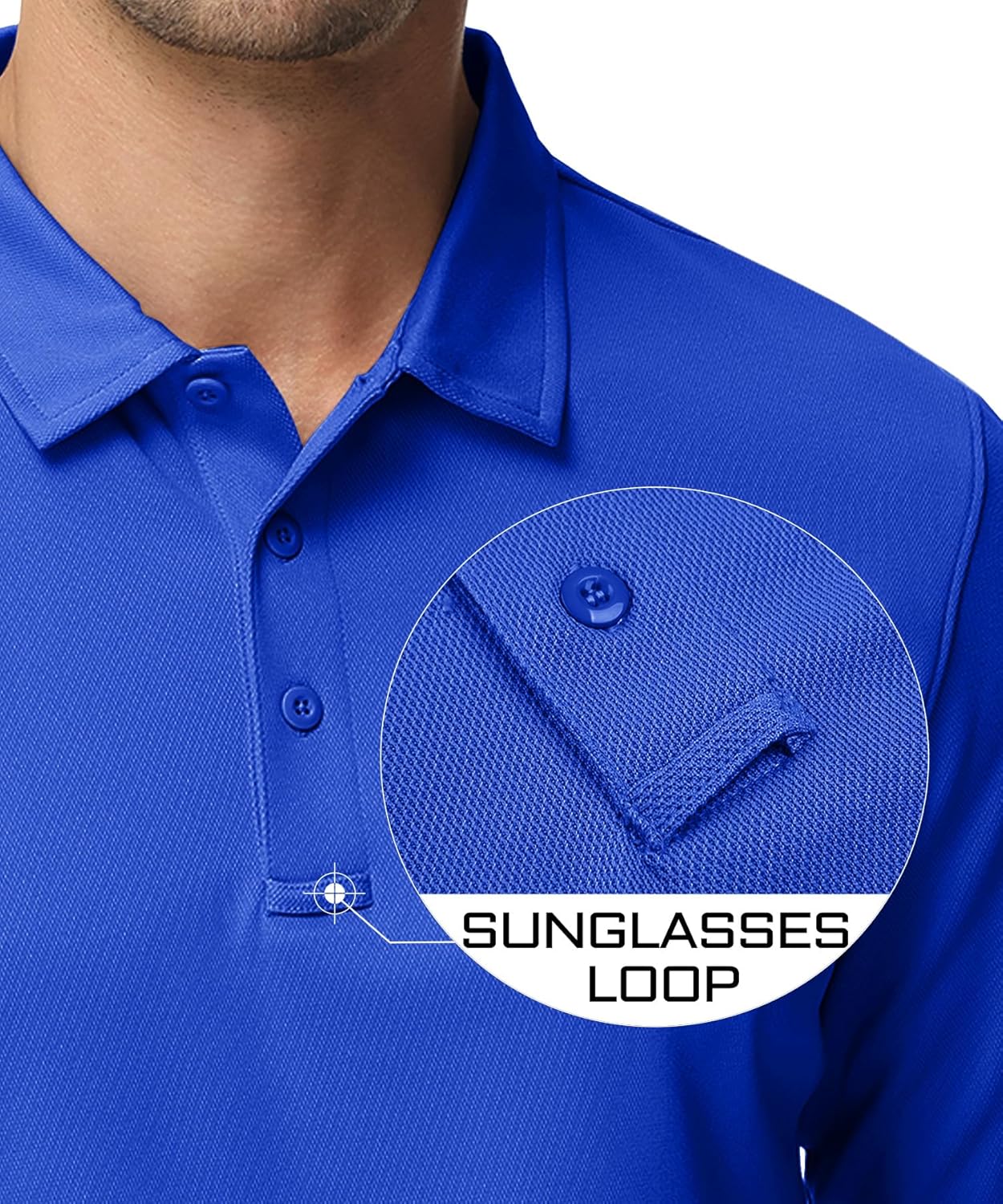 MAGCOMSEN Men's Polo Shirts 3 Button Quick Dry Performance Long Sleeve Tactical Shirts Pique Jersey Golf Shirt 2 MAGCOMSEN Men's Polo Shirts 3 Button Quick Dry Performance Long Sleeve Tactical Shirts Pique Jersey Golf Shirt - Image 2