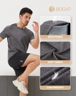 3 Pack Workout Mens Shirts - Quick Dry Causal Moisture Wicking Work Gym Athletic Short Sleeve for Basketball Running - Image 4