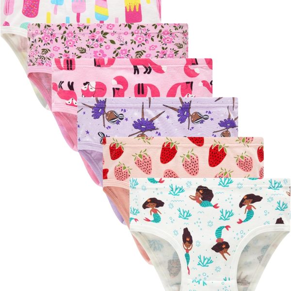 Winging Day Little Girls' Cotton Panties Baby Toddler Soft Underwear Multipack