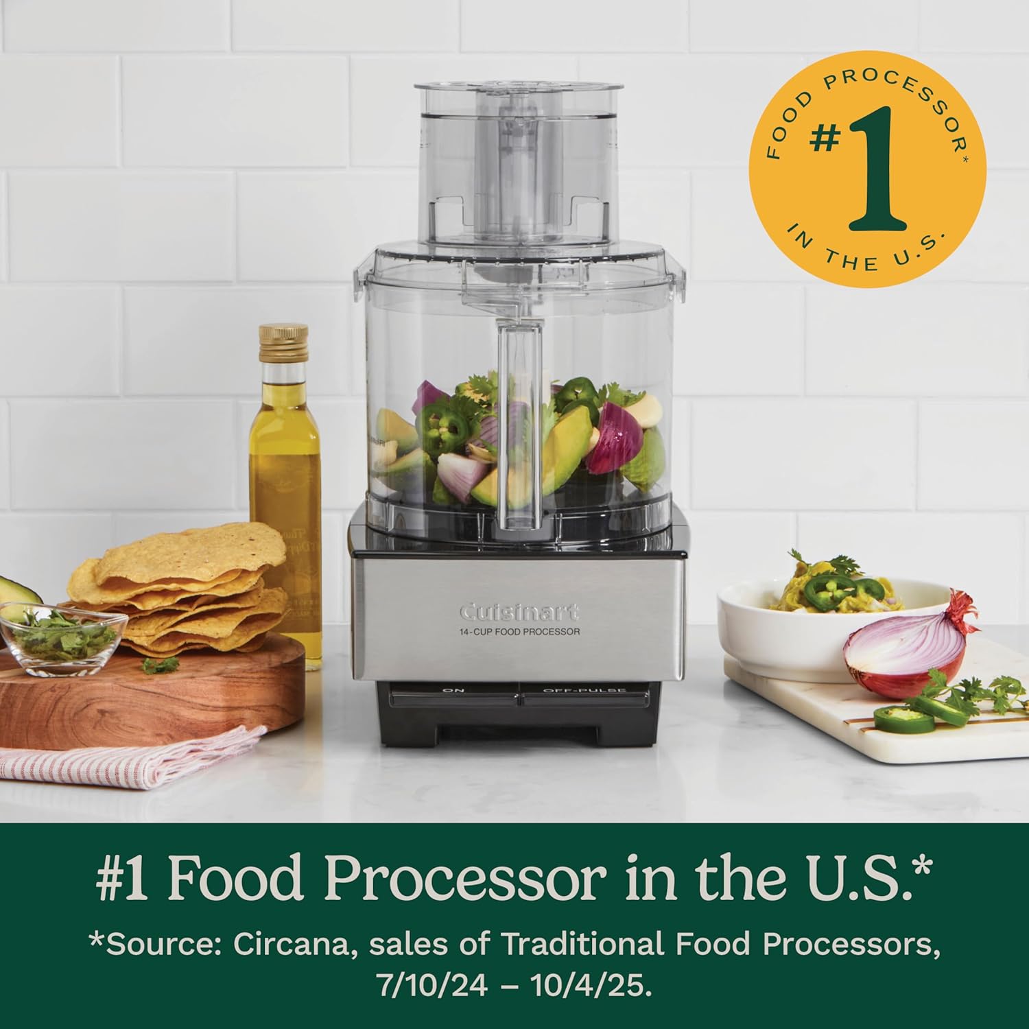 Cuisinart Food Processor, 14-Cup Vegetable Food Chopper for Mincing, Dicing, Shredding, Puree & Kneading Dough, 720-Watt Motor, Stainless Steel, DFP-14BCNY 3 Cuisinart Food Processor, 14-Cup Vegetable Food Chopper for Mincing, Dicing, Shredding, Puree & Kneading Dough, 720-Watt Motor, Stainless Steel, DFP-14BCNY - Image 3