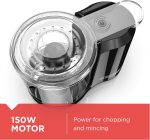 BLACK+DECKER 1.5-Cup Electric Food Chopper, One Touch Pulse, 150W Motor, Mini Food Processor, Stay-Sharp Blade, Dishwasher Safe - Image 3