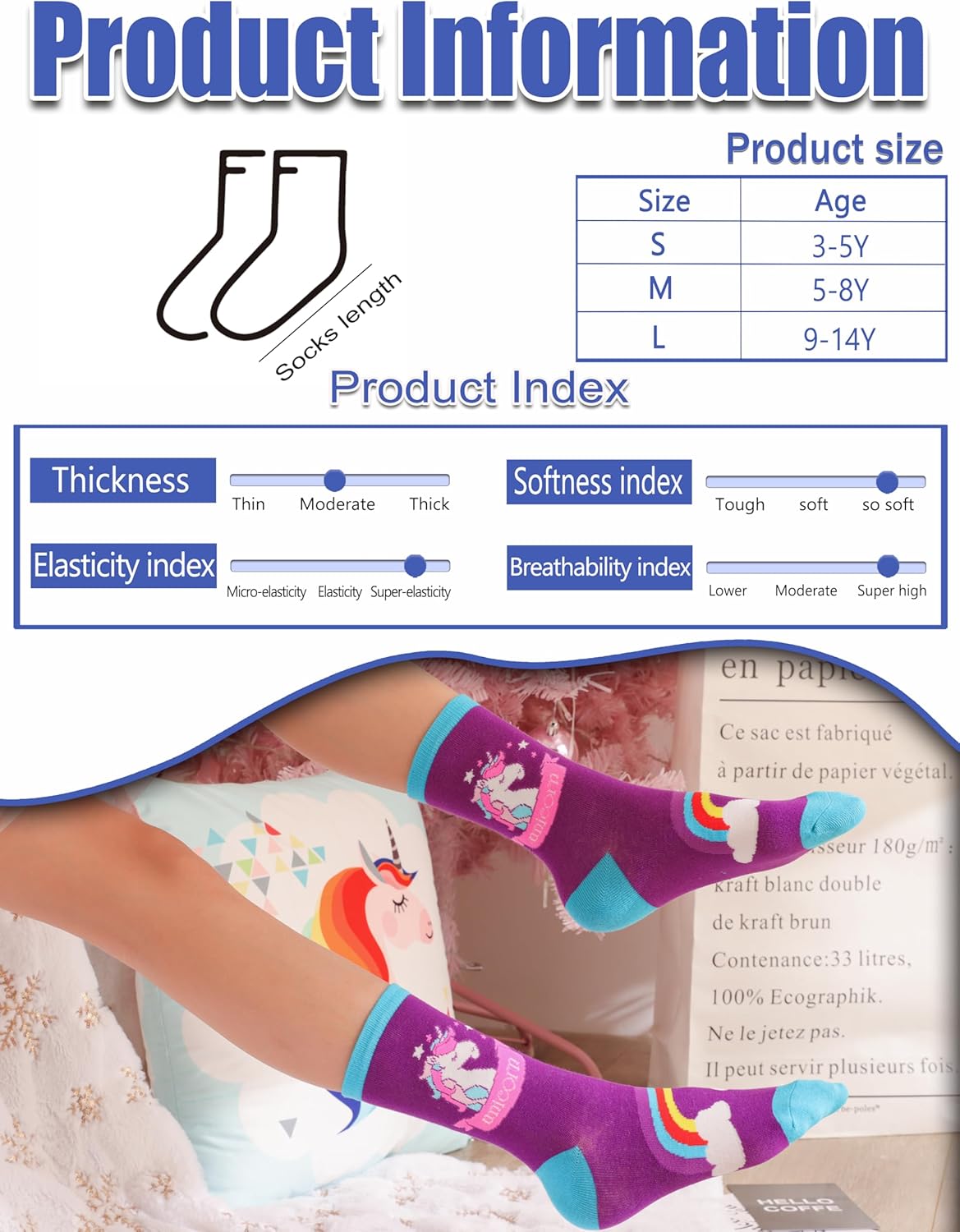 Anlisim Girls Socks Cute Animal Pattern Cartoon Novelty Fashion Soft Cotton Socks 6 Pairs 6 Anlisim Girls Socks Cute Animal Pattern Cartoon Novelty Fashion Soft Cotton Socks 6 Pairs - Image 6