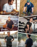 3 Pack Workout Mens Shirts - Quick Dry Causal Moisture Wicking Work Gym Athletic Short Sleeve for Basketball Running - Image 5