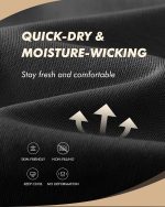 3 Pack Workout Mens Shirts - Quick Dry Causal Moisture Wicking Work Gym Athletic Short Sleeve for Basketball Running - Image 3