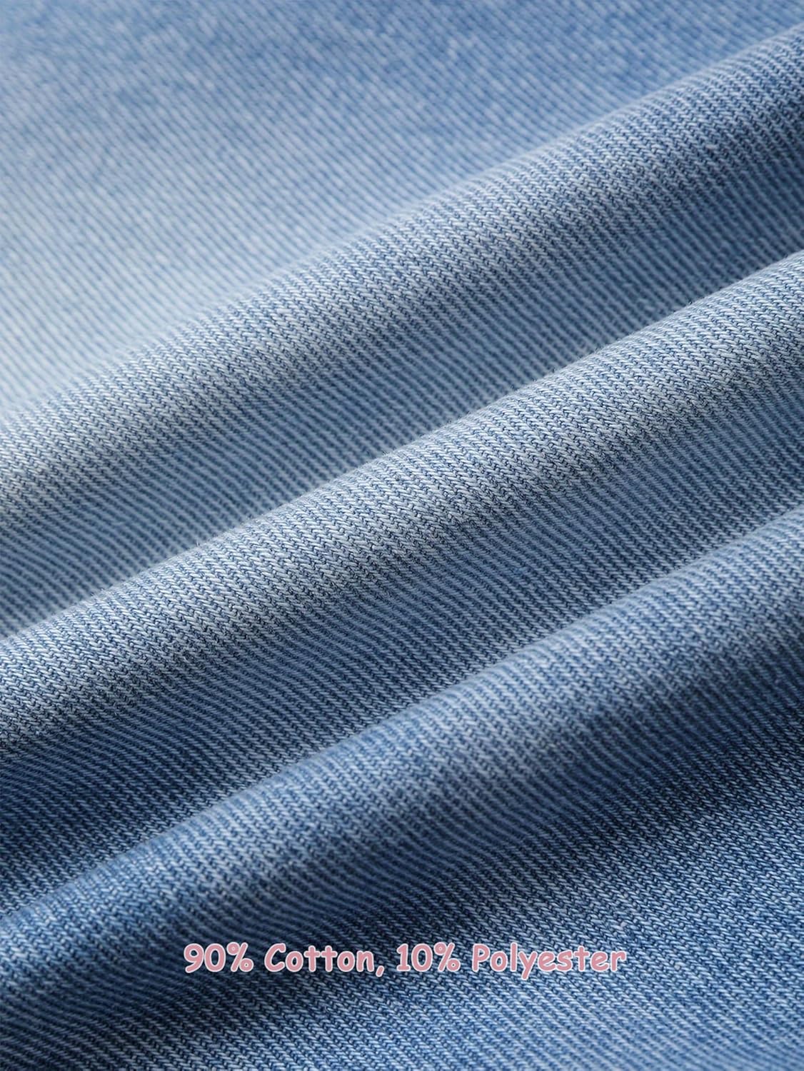 Jeans for Girls Baggy Wide Leg Cute Bow High Elastic Waisted Denim Pants Y2K Boyfriend Skater Streetwear 7-14Y 8 Jeans for Girls Baggy Wide Leg Cute Bow High Elastic Waisted Denim Pants Y2K Boyfriend Skater Streetwear 7-14Y - Image 8