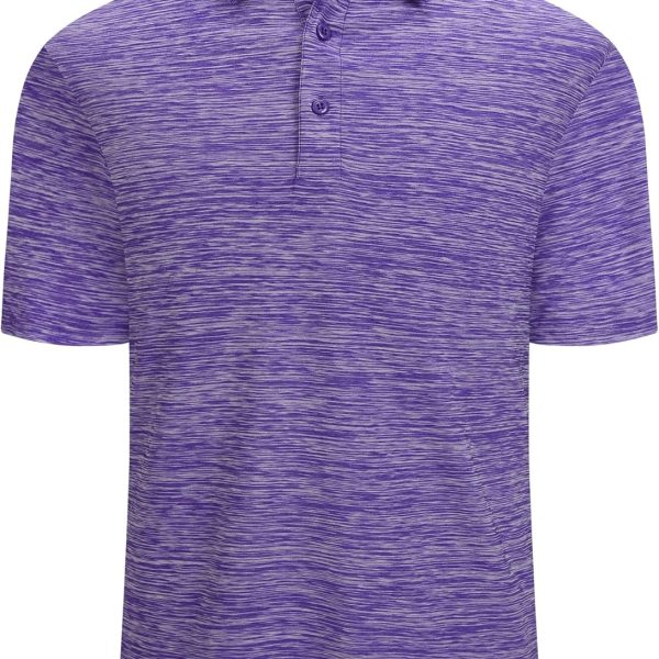 Alex Vando Mens Golf Shirt Moisture Wicking Quick-Dry Short Sleeve Casual Polo Shirts for Men