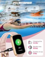 Fitness Tracker, Smart Watch for Women Men with 24/7 Heart Rate/Blood Pressure/Blood Oxygen Monitor,Sleep Tracker,Step & Calorie Counter, IP68 Waterproof Fitness Watches Compatible with Android&iPhone - Image 7