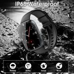 Smart Watch for Men Women(Answer/Make Calls), 1.95" HD Touch Screen Fitness Watch with Sleep Heart Rate Monitor, 110+ Sports Modes, IP68 Waterproof Activity Trackers Compatible with Android iOS, Black - Image 6