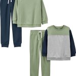 Simple Joys by Carter's baby-boys 4-piece Sweatshirt Set
