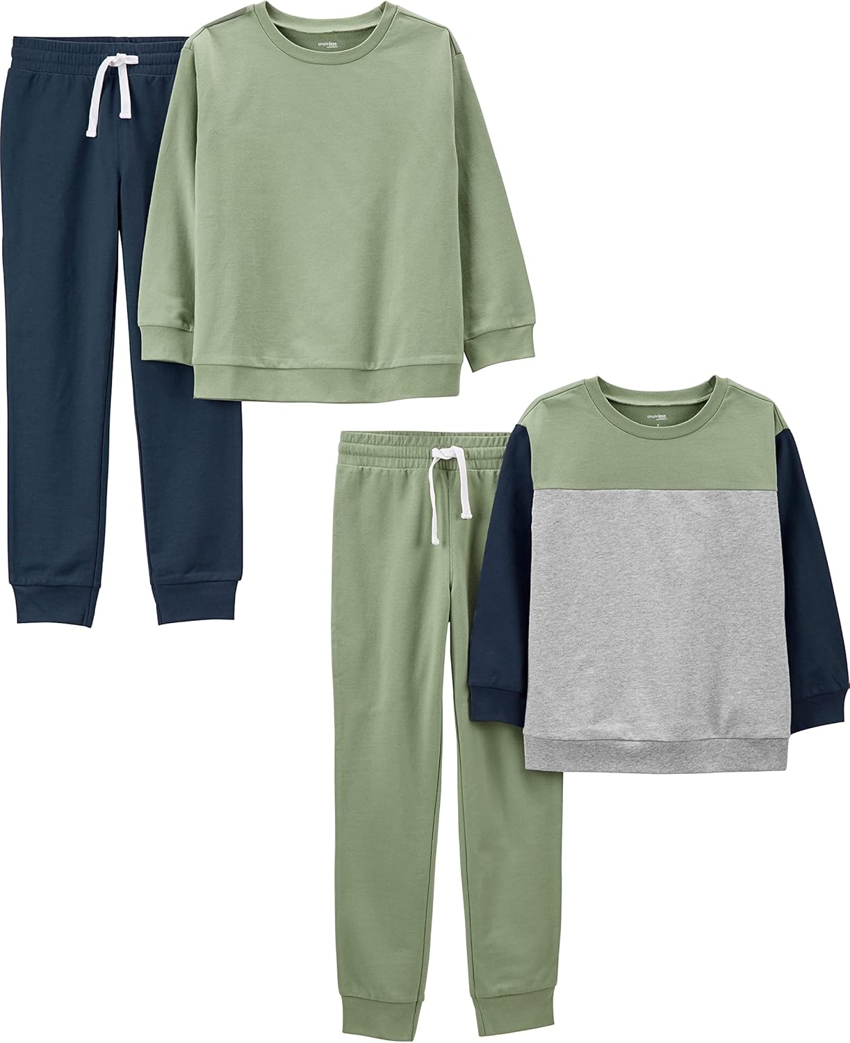 Simple Joys by Carter's baby-boys 4-piece Sweatshirt Set 1 Simple Joys by Carter's baby-boys 4-piece Sweatshirt Set