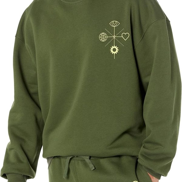 Amazon Essentials Men's Oversized-Fit Crewneck Sweatshirt (Available in Big & Tall)