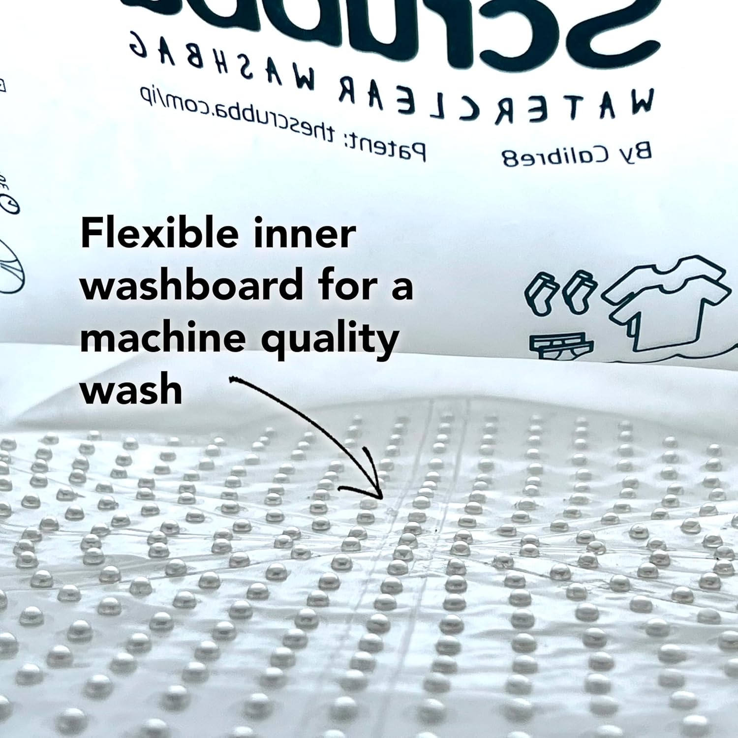 Scrubba Waterclear Wash Bag Portable Washing Machine - New Water Inlet/Outlet for easy rinsing - Manual Portable Washer for Travel, Camping, Laundry, Baby Clothes - Travel Essentials, Gift - 6.9 oz 6 Scrubba Waterclear Wash Bag Portable Washing Machine - New Water Inlet/Outlet for easy rinsing - Manual Portable Washer for Travel, Camping, Laundry, Baby Clothes - Travel Essentials, Gift - 6.9 oz - Image 6