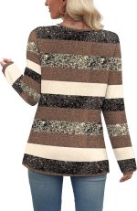 WIHOLL Long Sleeve Shirts for Women Fall Outfits V Neck T Shirts Button Down Tunic Tops Fashion Clothing - Image 5