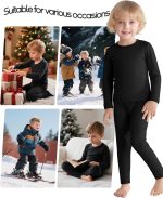VZV 2T-6Y Toddler Thermal Set Thermal Underwear for Kids Fleece Lined Toddler Base Layer Long Johns for Kids Boys Girls - Image 6