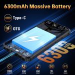 OUKITEL G3 Rugged Smartphone Unlocked -16GB+128GB/1TB TF 6” HD Display IP68/IP69K Rugged Cell Phones, 6300mAh Battery 13MP Rear Camera Waterproof Android Phone, GPS/3.5mm Jack/4G Dual Sim/Face ID - Image 5