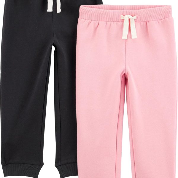 Simple Joys by Carter's Girls 2-Pack Fleece Joggers
