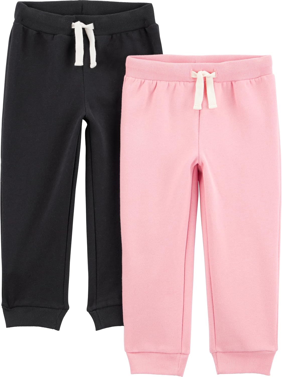 Simple Joys by Carter's Girls 2-Pack Fleece Joggers 1 Simple Joys by Carter's Girls 2-Pack Fleece Joggers