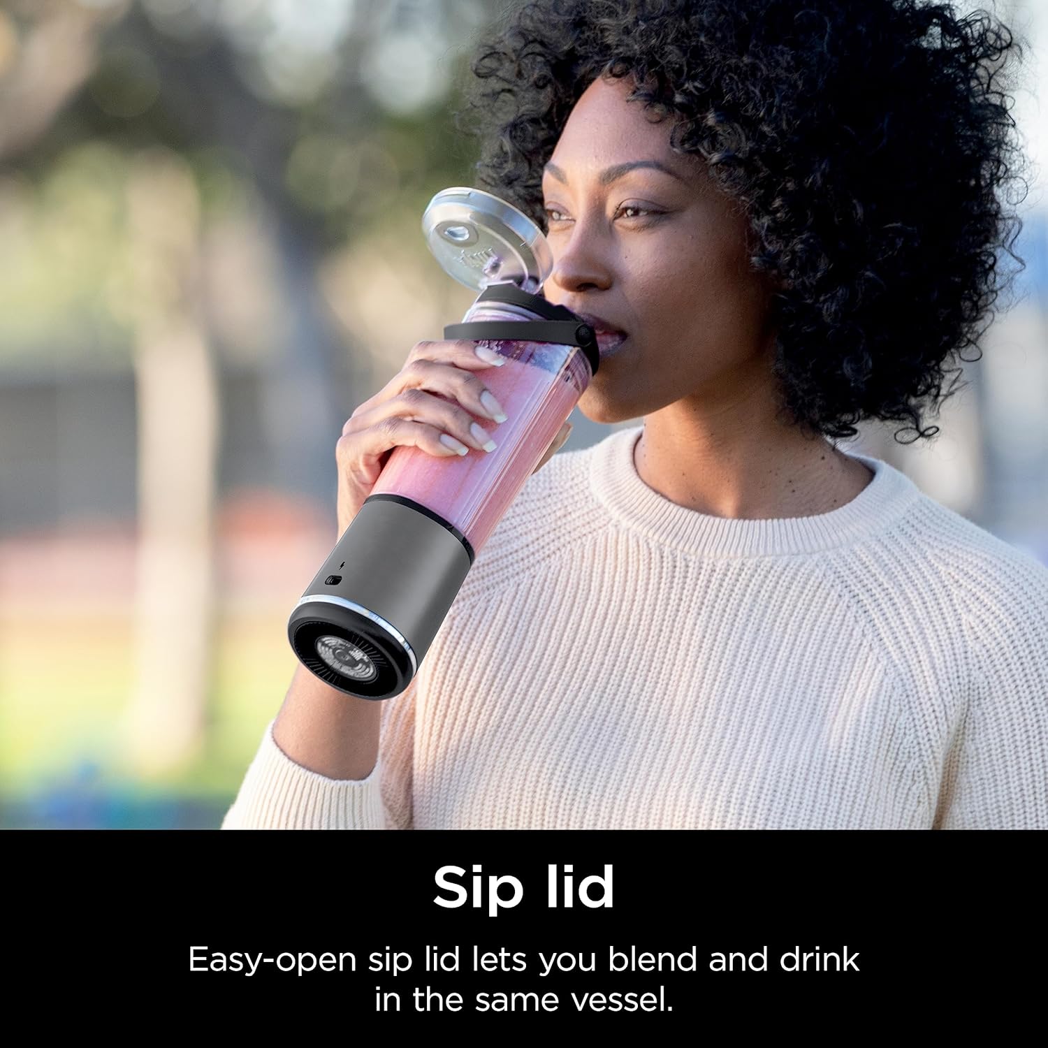 Ninja BC151BK Blast Portable Blender, Cordless, 18oz. Vessel, Personal Blender-for Shakes & Smoothies, BPA Free, Leakproof-Lid & Sip Spout, USB-C Rechargeable, Dishwasher Safe Parts, Black 5 Ninja BC151BK Blast Portable Blender, Cordless, 18oz. Vessel, Personal Blender-for Shakes & Smoothies, BPA Free, Leakproof-Lid & Sip Spout, USB-C Rechargeable, Dishwasher Safe Parts, Black - Image 5