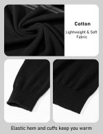 MAGCOMSEN Men's Sweaters 1/4 Zip Cotton Sweater Pullover Polo Sweaters Striped Fall Winter Warm Sweatshirts - Image 6