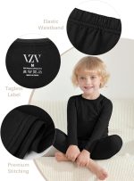 VZV 2T-6Y Toddler Thermal Set Thermal Underwear for Kids Fleece Lined Toddler Base Layer Long Johns for Kids Boys Girls - Image 3