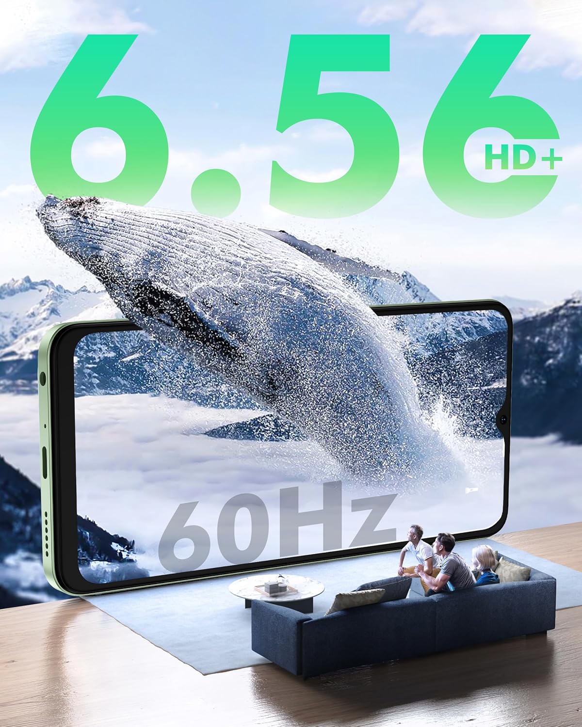 Ulefone Note 19 Unlocked Phones, 6.56" HD+ Display, Android 14, 8-Core 6GB+64GB, 5000mAh Battery, 3-Card Slots, Dual 4G Unlocked Smartphones, 8MP+5MP Camera, GPS/Face Recognition - Black 3 Ulefone Note 19 Unlocked Phones, 6.56" HD+ Display, Android 14, 8-Core 6GB+64GB, 5000mAh Battery, 3-Card Slots, Dual 4G Unlocked Smartphones, 8MP+5MP Camera, GPS/Face Recognition - Black - Image 3