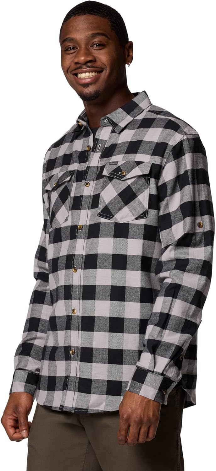 Columbia Mens Bearmouth Springs Roll Up Long Sleeve Flannel Shirt 3 Columbia Mens Bearmouth Springs Roll Up Long Sleeve Flannel Shirt - Image 3