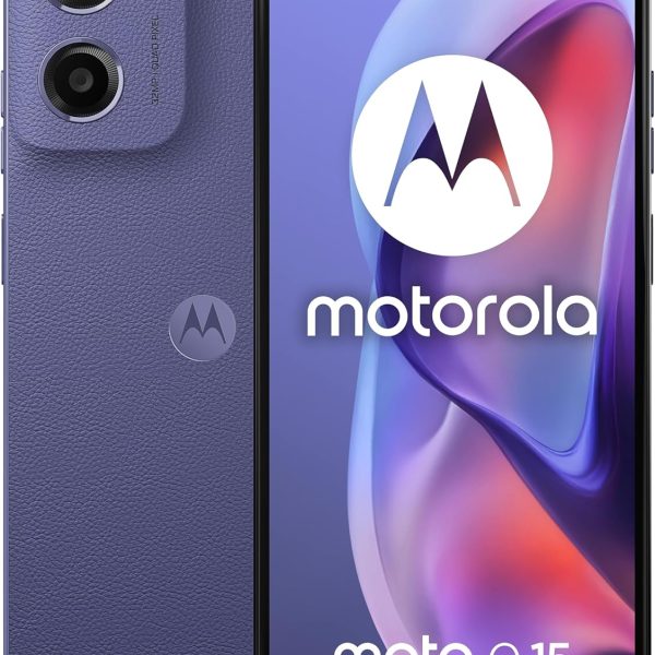 Motorola Moto E15 Dual-SIM 64GB ROM + 2GB RAM (GSM Only | No CDMA) Factory Unlocked 4G/LTE Smartphone (Fresh Lavender) - International Version