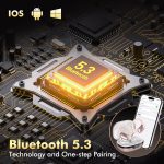 Wireless Earbuds, Sports Bluetooth Headphones, 80Hrs Playtime Ear Buds with LED Power Display, Noise Canceling Headset, IPX7 Waterproof Earphones for Workout/Running (Rose Gold) - Image 4