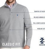 IZOD Mens Performance Comfort Quarter Zip Long Sleeve Shirt - Image 5