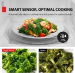 TOSHIBA EM131A5C-BS Countertop Microwave Ovens 1.2 Cu Ft, 12.4" Removable Turntable Smart Humidity Sensor 12 Auto Menus Mute Function ECO Mode Easy Clean Interior Black Color 1000W - Image 3