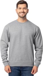 Fruit of the Loom Men's Eversoft Fleece Crewneck Sweatshirts, Moisture Wicking & Breathable, Sizes S-4x