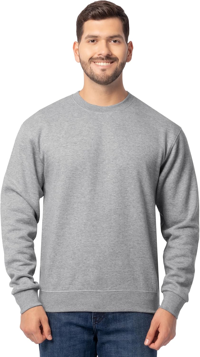 Fruit of the Loom Men's Eversoft Fleece Crewneck Sweatshirts, Moisture Fruit of the Loom Men's Eversoft Fleece Crewneck Sweatshirts, Moisture Wicking & Breathable, Sizes S-4x
