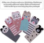 FNOVCO Girls Knee High Socks Kids Crazy Fun Gift Cute Animal Patterns Cotton Long Socks 6 Pairs - Image 2