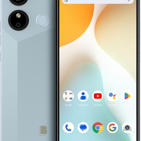 BLU G44 | 2024 | All-Day Battery | Unlocked | 6.8” HD+ Infinity Display | 64GB | Triple 13MP Camera | US Warranty | Ice