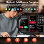 Smart Watch with Alexa Built-in, 1.83" HD Touchscreen Fitness Tracker, Bluetooth Notifications/Calls, IP68 Waterproof, 120+ Sport Modes, 24/7 Heart Rate & Sleep Monitor for iPhone Android iOS (Black) - Image 2