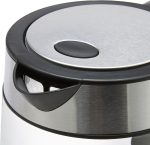 Amazon Basics Electric Kettle with Glass Carafe for Tea and Coffee, BPA-Free, Fast Boiling, Auto Shut-Off, 1.8 Quarts, 1500W, Black and Silver - Image 4