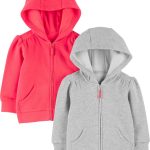 Simple Joys by Carter's girls 2-pack Full Zip Hoodies