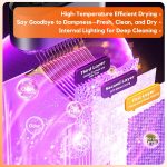 Portable Clothes Dryer, Clothes Dryer hold 9-12 Items, With Time Setting、Remote Control, Portable Dryers For Laundry, Apartments, RV, Travel, Low noise、Energy Saving、 Wrinkle Resistant - Image 5