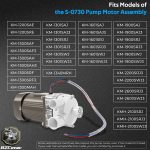 S-0730 Water Pump for Hoshizaki, Ice Machine Motor Assembly with Mounting Plate, 14-Inch Cable, and Factory Plug, #M91X60S201S - Image 3
