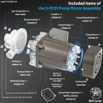 S-0731 Water Pump for Hoshizaki, Ice Machine Motor Pump Assembly with Cable and Plug Service Kit - Image 7