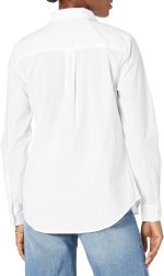 Amazon Essentials Womens Regular-Fit Long-Sleeve Button-Down Poplin Shirt - Image 3