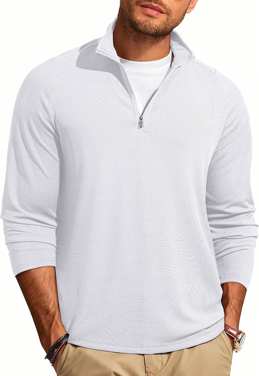 JMIERR Mens Quarter Zip Shirt Casual Quick Dry Moisture Wicking Long Sleeve Ribbed Athletic Workout Pullover Tee 1 JMIERR Mens Quarter Zip Shirt Casual Quick Dry Moisture Wicking Long Sleeve Ribbed Athletic Workout Pullover Tee